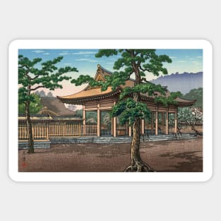 Kashihara Shrine by Tsuchiya Koitsu Sticker